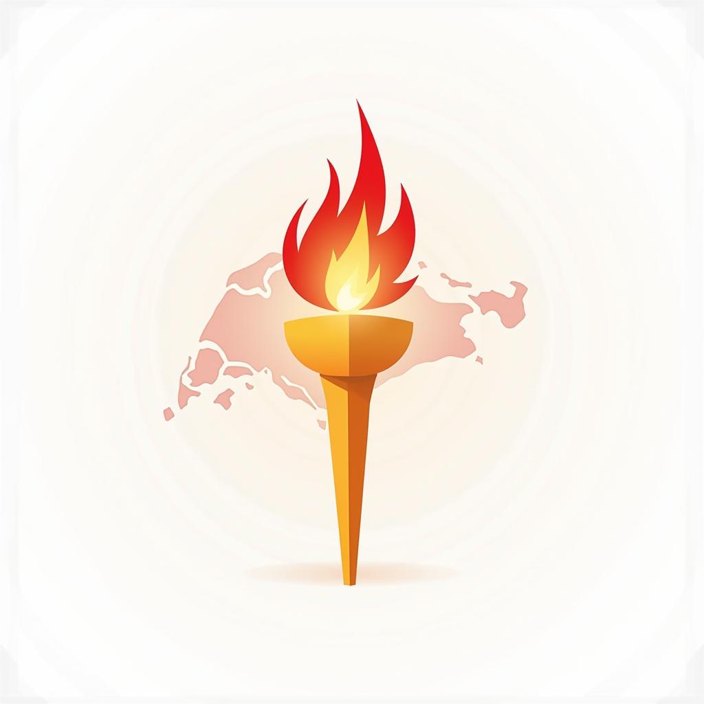 范迪父子点燃圣火 体育精神薪火相传