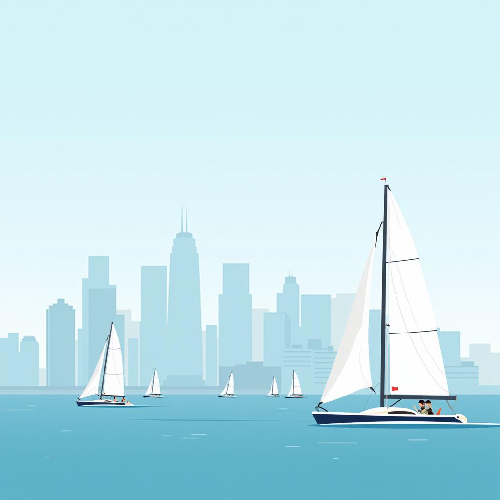 帆船赛首日风不作美