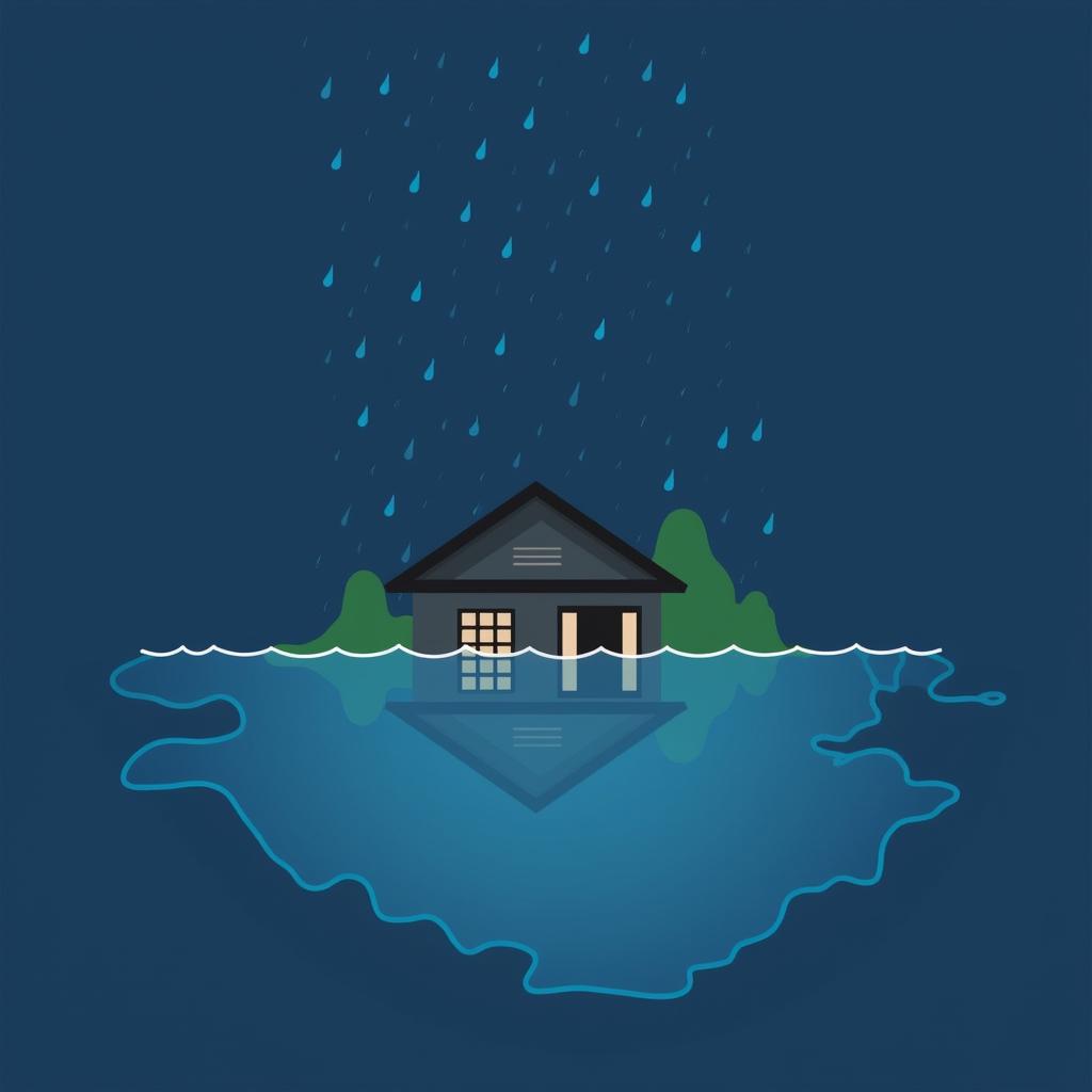 槟城深夜暴雨致水灾 低洼区居民紧急应对