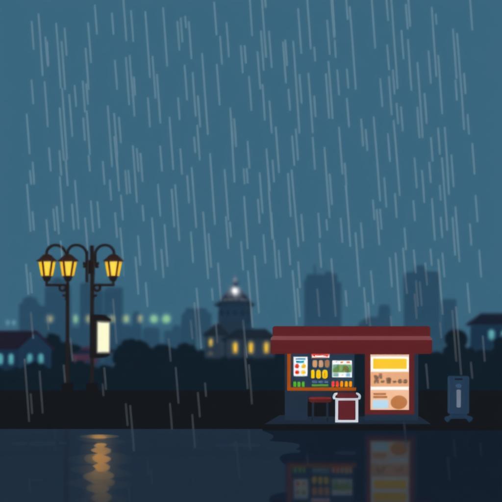 槟城雨夜街头：雨中故事与城市温度