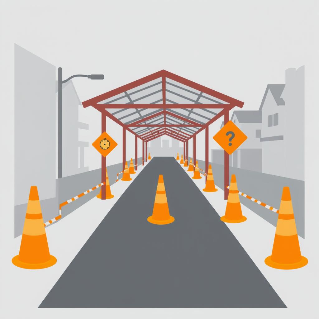 光明山有盖走道工程为何拖延18个月？