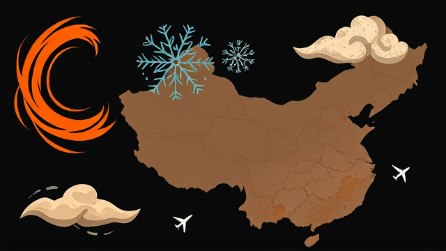 中国多地遭遇极端天气：大风暴雪致交通受阻