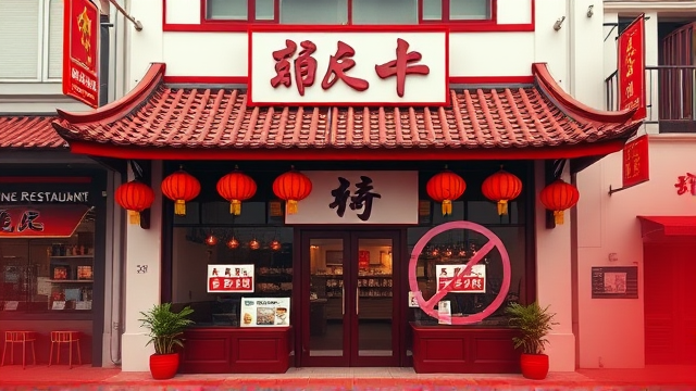 牛车水餐馆告示加收美国人附加费引争议，实为恶作剧