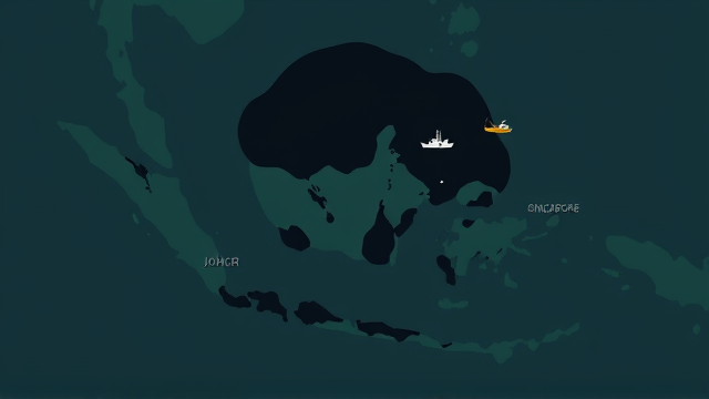 柔佛码头漏油事故：油污波及乌敏岛附近海域