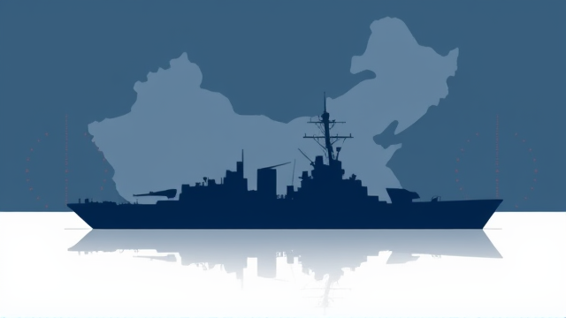 中国海军054B型护卫舰钦州号南海实战训练