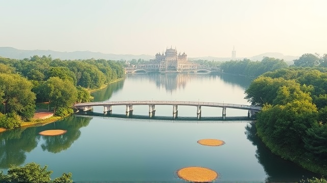 启东海上威尼斯：中西风情与五大湖泊景观揭秘
