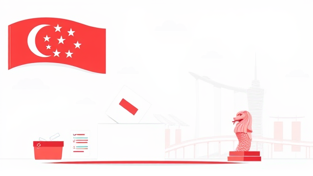 尚达曼总统与李显龙参与投票日活动