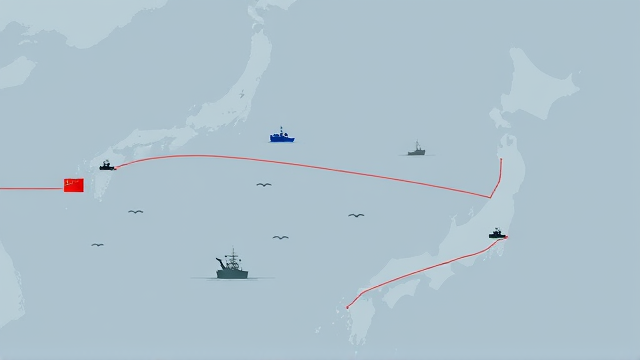 中国海警警告驱离钓鱼岛附近日本渔船