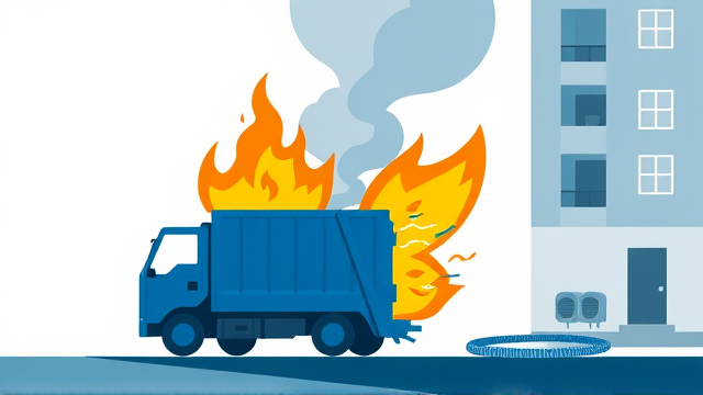 裕廊东垃圾车起火原因是什么？一人轻伤