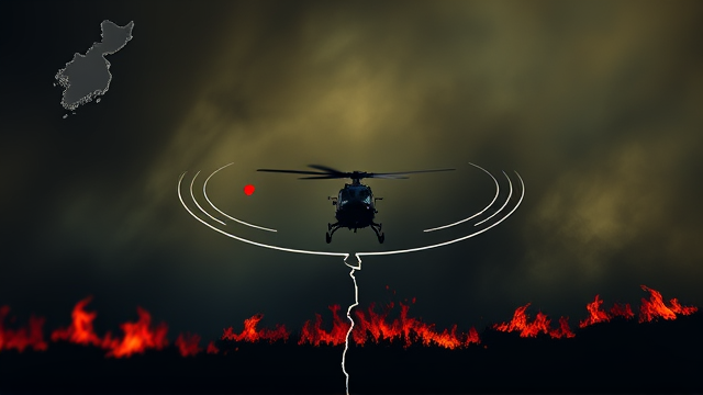 韩国义城山火致19死 灭火直升机坠毁飞行员遇难