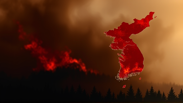 韩国南部山火致19人遇难，火势持续蔓延