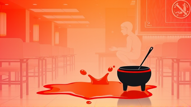 女子吃铁锅炖鸡被烫伤腿部，索赔进行中