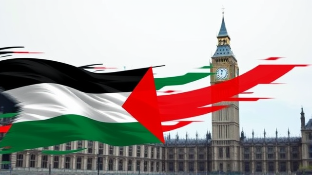 英国男子持巴勒斯坦国旗独攀百米塔楼 环境恶化仍坚持十六小时后被捕