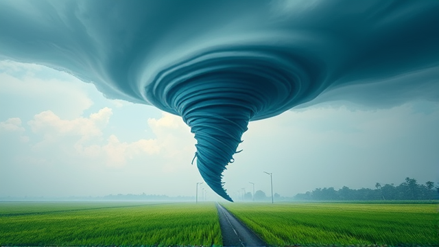 马来西亚巴生适耕庄遭龙卷风袭击 多处房屋屋顶飞散