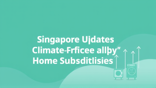 新加坡政府加码气候优惠券至400元惠及135万家庭 核心信息全解读