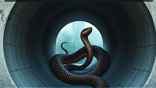 新加坡克拉码头巨型蟒蛇被困排水管 专业团队五小时完成救援